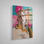 Wallity Cuadro Decorativo de Vidrio Templado Multicolor 40 x 60 cm